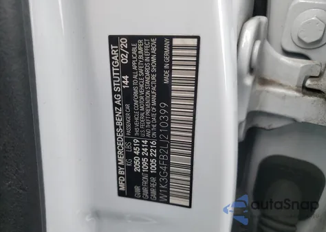 2020 Mercedes-Benz A 220 4Matic z USA, uszkodzony, nr VIN W1K3G4FB2LJ210399